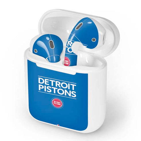 NBA Detroit Pistons Standard - Blue Apple AirPods Skin