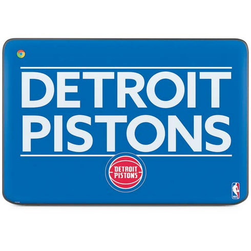 NBA Detroit Pistons Standard - Blue HP Chromebook Skin