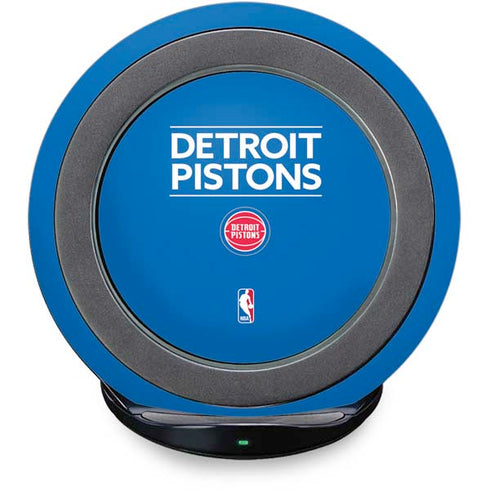 NBA Detroit Pistons Standard - Blue Fast Charge Wireless Charging Stand Skin