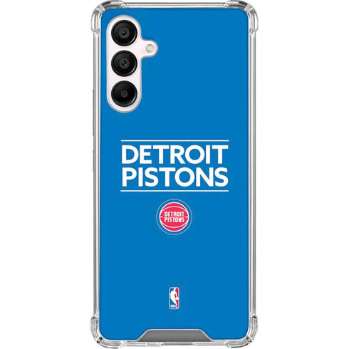 NBA Detroit Pistons Standard - Blue Galaxy A16 5G Clear Case