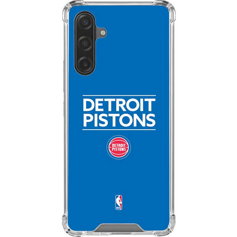 NBA Detroit Pistons Standard - Blue Galaxy A17 Clear Case