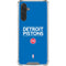 NBA Detroit Pistons Standard - Blue Galaxy A17 Clear Case