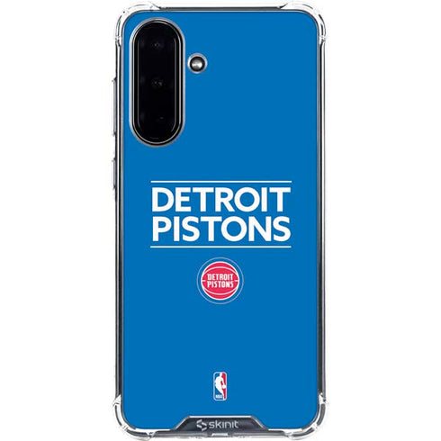 NBA Detroit Pistons Standard - Blue Galaxy A36 5G Clear Case