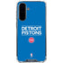NBA Detroit Pistons Standard - Blue Galaxy A36 5G Clear Case