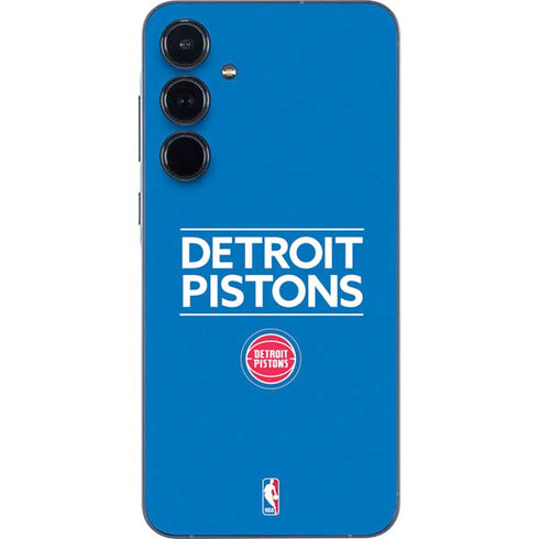 NBA Detroit Pistons Standard - Blue Galaxy A55 5G Skin