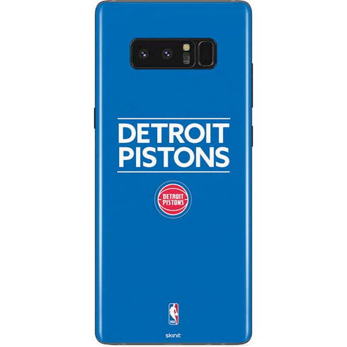 NBA Detroit Pistons Standard - Blue Galaxy Note 8 Skin
