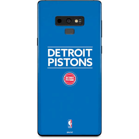NBA Detroit Pistons Standard - Blue Galaxy Note 9 Skin