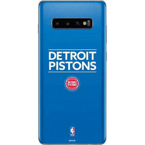NBA Detroit Pistons Standard - Blue Galaxy S10 Plus Skin