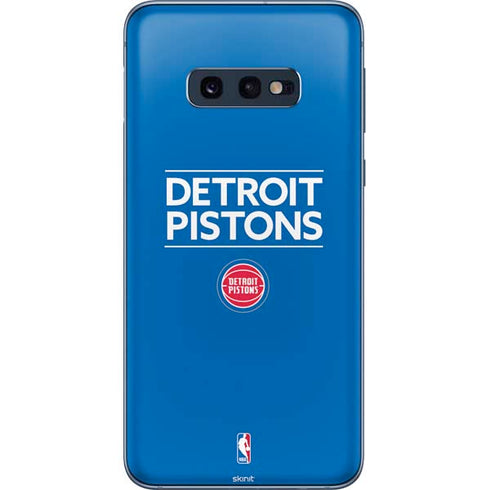 NBA Detroit Pistons Standard - Blue Galaxy S10e Skin