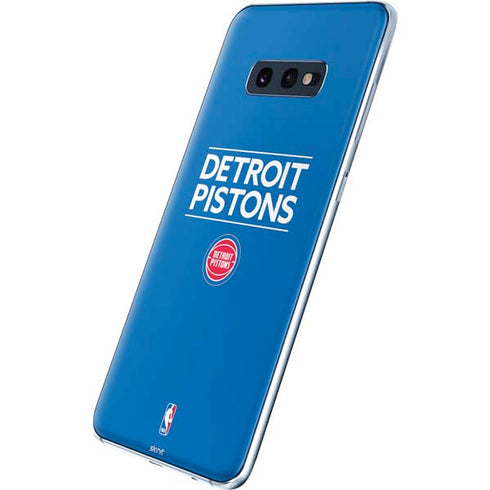 NBA Detroit Pistons Standard - Blue Galaxy S10e Skin