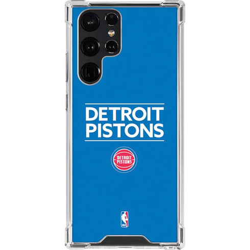 NBA Detroit Pistons Standard - Blue Galaxy S23 Ultra Clear Case