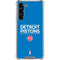 NBA Detroit Pistons Standard - Blue Galaxy S24 FE Clear Case