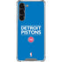 NBA Detroit Pistons Standard - Blue Galaxy S24 FE Clear Case