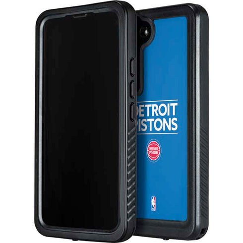 NBA Detroit Pistons Standard - Blue Galaxy S24 Waterproof Case