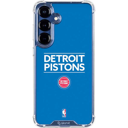 NBA Detroit Pistons Standard - Blue Galaxy S25 Plus Clear Case