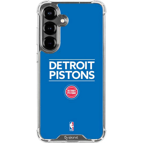 NBA Detroit Pistons Standard - Blue Galaxy S26 Plus Clear Case