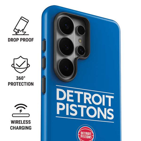 NBA Detroit Pistons Standard - Blue Galaxy S26 Ultra Impact Case