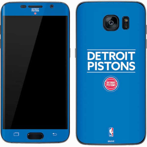 NBA Detroit Pistons Standard - Blue Galaxy S7 Skin