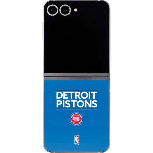 NBA Detroit Pistons Standard - Blue Galaxy Z Flip6 Skin