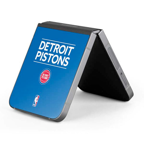 NBA Detroit Pistons Standard - Blue Galaxy Z Flip6 Skin