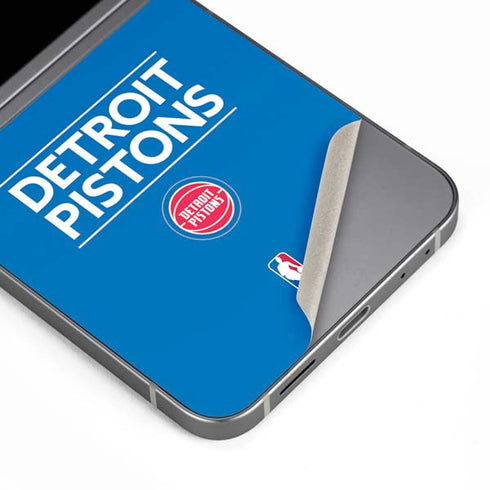 NBA Detroit Pistons Standard - Blue Galaxy Z Flip6 Skin