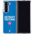 NBA Detroit Pistons Standard - Blue Galaxy Z Fold6 Clear Case