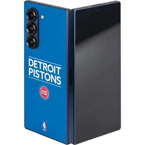 NBA Detroit Pistons Standard - Blue Galaxy Z Fold6 Skin