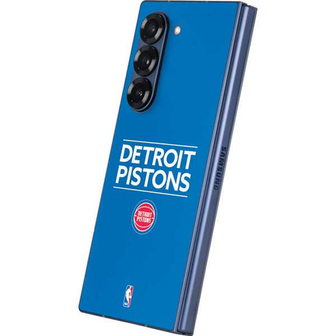 NBA Detroit Pistons Standard - Blue Galaxy Z Fold6 Skin