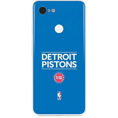NBA Detroit Pistons Standard - Blue Google Pixel 3 Skin