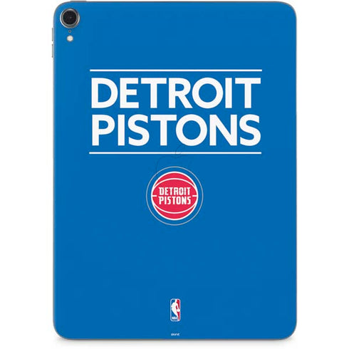 NBA Detroit Pistons Standard - Blue Apple iPad Pro Skin