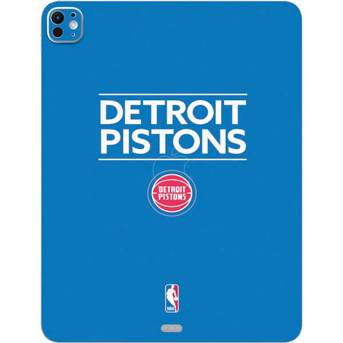 NBA Detroit Pistons Standard - Blue iPad Pro 13in M4 (2024) Skin