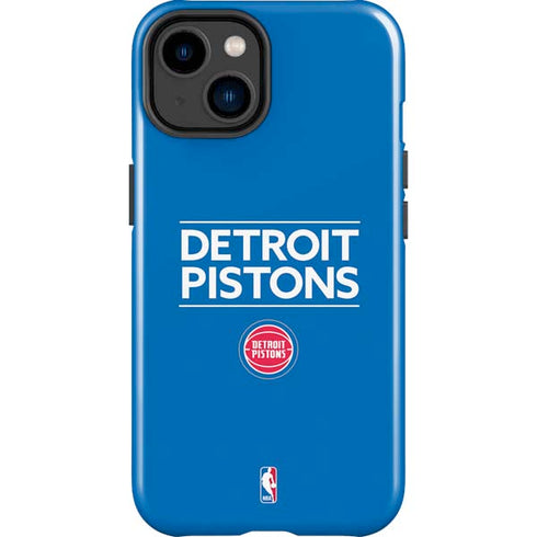 NBA Detroit Pistons Standard - Blue iPhone 15 Impact Case