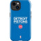 NBA Detroit Pistons Standard - Blue iPhone 15 Impact Case