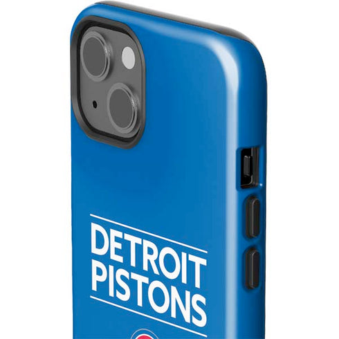 NBA Detroit Pistons Standard - Blue iPhone 15 Impact Case