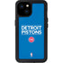 NBA Detroit Pistons Standard - Blue iPhone 15 Plus Waterproof Case