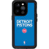 NBA Detroit Pistons Standard - Blue iPhone 15 Pro Waterproof Case
