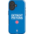 NBA Detroit Pistons Standard - Blue iPhone 16 Impact Case