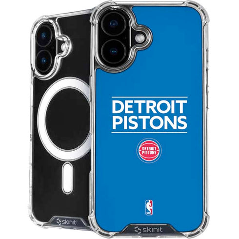 NBA Detroit Pistons Standard - Blue iPhone 16 MagSafe Case