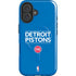 NBA Detroit Pistons Standard - Blue iPhone 16 Magsafe Impact Case