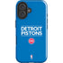 NBA Detroit Pistons Standard - Blue iPhone 16 Plus Impact Case