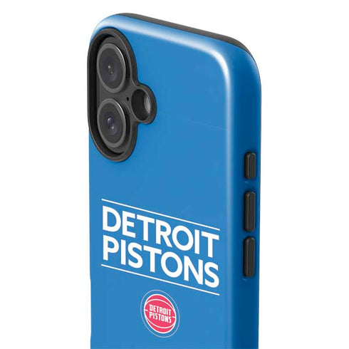 NBA Detroit Pistons Standard - Blue iPhone 16 Plus Impact Case