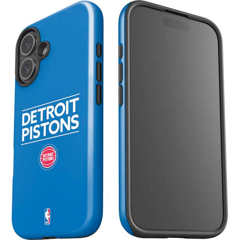NBA Detroit Pistons Standard - Blue iPhone 16 Plus Impact Case