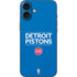 NBA Detroit Pistons Standard - Blue iPhone 16 Plus Skin