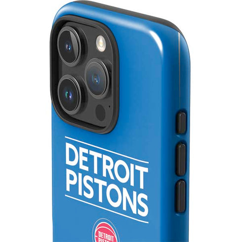 NBA Detroit Pistons Standard - Blue iPhone 16 Pro Max Impact Case
