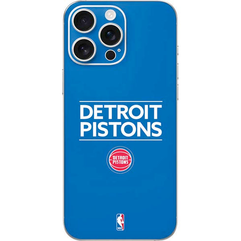 NBA Detroit Pistons Standard - Blue iPhone 16 Pro Max Skin