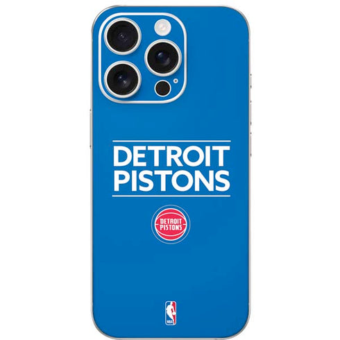 NBA Detroit Pistons Standard - Blue iPhone 16 Pro Skin