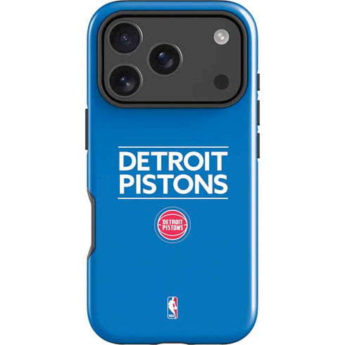 NBA Detroit Pistons Standard - Blue iPhone 18 Pro Impact Case