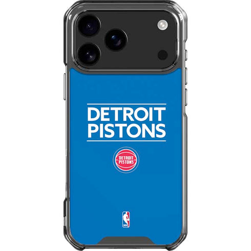 NBA Detroit Pistons Standard - Blue iPhone 18 Pro Max Clear Case