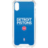 NBA Detroit Pistons Standard - Blue iPhone XS Clear Case