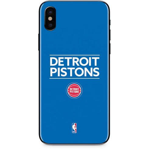 NBA Detroit Pistons Standard - Blue iPhone XS Skin